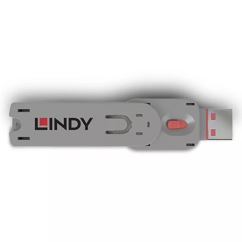 Klucz blokady portu Lindy USB Type A, różowy