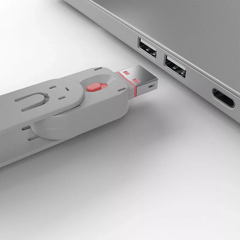 Klucz blokady portu Lindy USB Type A, różowy