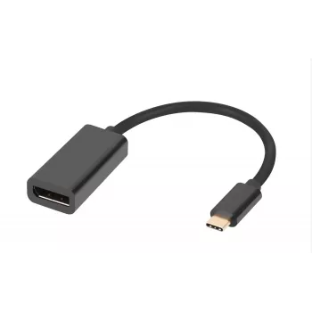 Microconnect MC-USBC-DPF1.2 adapter kabla wideo DisplayPort USB Type-C Czarny