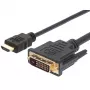 Adapter kabla wideo Techly ICOC-HDMI-D-045 5 m DVI-D czarny