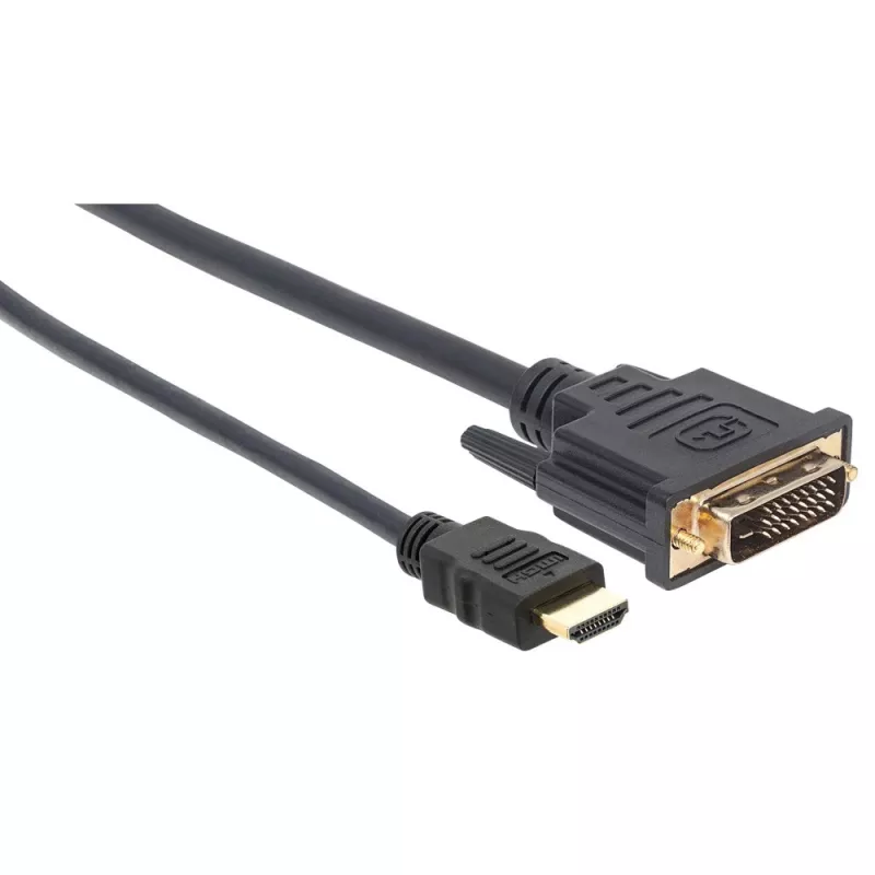 Kabel wideo Techly HDMI do DVI-D M/M 1,8 m ICOC HDMI-D-018
