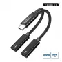 Kabel USB Microconnect MC-USBC-CFCF USB 2.0 0,13 m srebrny
