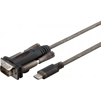 Microconnect USB3.1CRS232 kabel szeregowy Czarny 1 m USB C DB9