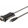 Microconnect USB3.1CRS232 kabel szeregowy Czarny 1 m USB C DB9