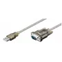 Microconnect 68875 kabel szeregowy Przezroczysty 1,5 m USB Typ-A VGA (D-Sub)