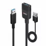 Lindy 35m Hybrid USB 3.2 Gen 2 Type A kabel Czarny ABS