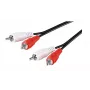 Kabel audio Microconnect AUDCC025 2,5 m 2 x RCA Czarny
