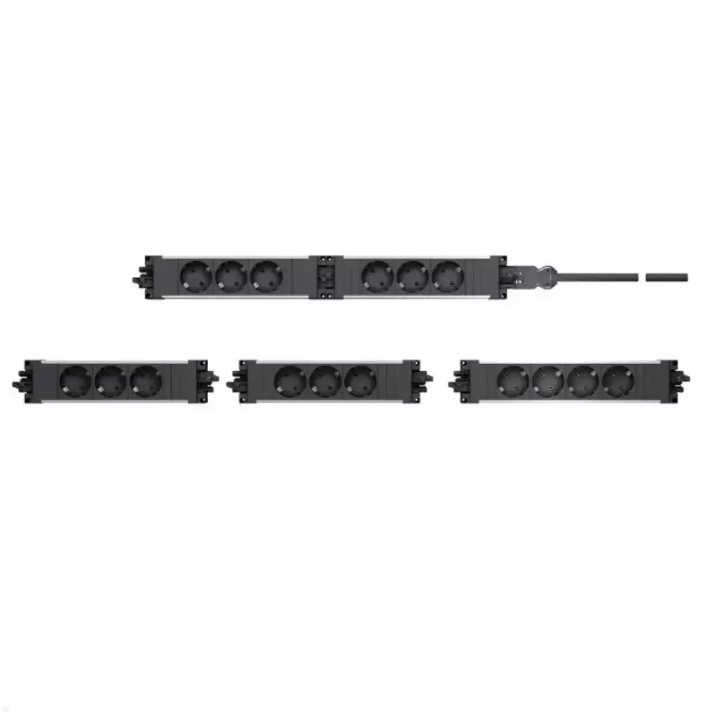 Bachmann STEP BASE listwa zasilająca 4-gniazdowa z GST18 4 gniazda AC 250V 16A