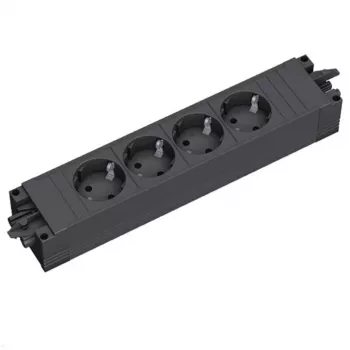 Bachmann STEP BASE listwa zasilająca 4-gniazdowa z GST18 4 gniazda AC 250V 16A