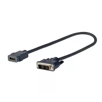 Vivolink PRODVIADAPHDMI adapter kabla wideo 0,2 m DVI-D HDMI Czarny