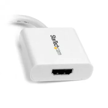StarTech.com Adapter Mini DisplayPort na HDMI - Konwerter wideo mDP na HDMI - 1080p - Mini DP lub Thunderbolt 1/2 Mac/PC na monitor/wyświetlacz/telewizor HDMI - Pasywny klucz mDP 1.2 na HDMI - Biały