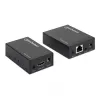 Manhattan HDMI 1080p przez Ethernet Extender Kit, Do 50 m pojedynczym kablem Cat6, Moduły Tx i Rx, Obsługa IR, Trzyletnia gwarancja