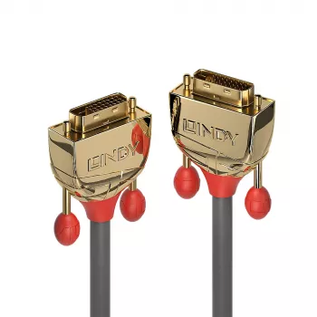 Kabel Lindy 1m DVI-D Dual Link, Gold Line