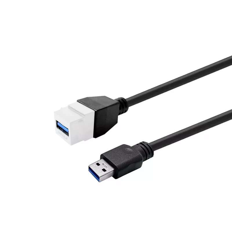 Kabel przedłużający VivoLink USB 3.0 Typ-A na Typ-A PROKEYUSB3AFM3W 3 m biały