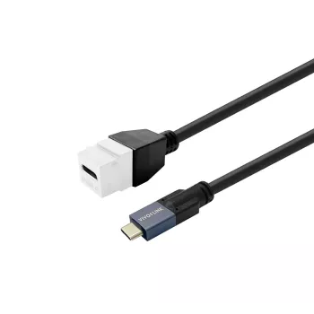 Moduł Keystone USB-C żeński VivoLink PROKEYUSBCFM1W biały — moduł złącza do montażu panelowego