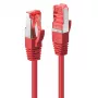 Lindy 47736 kabel sieciowy czerwony 5 m Kat.6 S/FTP (S-STP)