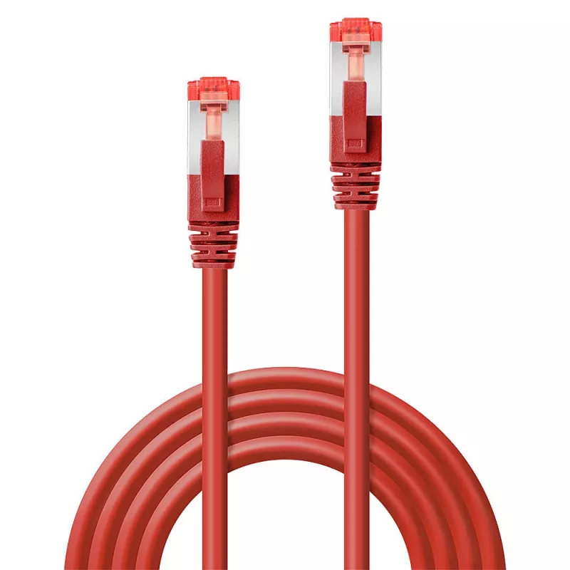 Lindy 47736 kabel sieciowy czerwony 5 m Kat.6 S/FTP (S-STP)