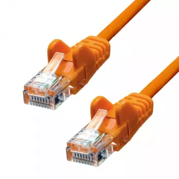 Kabel sieciowy ProXtend CAT5e U/UTP CCA PVC Pomarańczowy 0.2m
