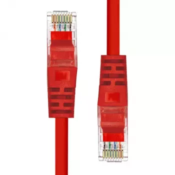 Kabel sieciowy ProXtend CAT5e U/UTP CCA PVC Czerwony 0.5m