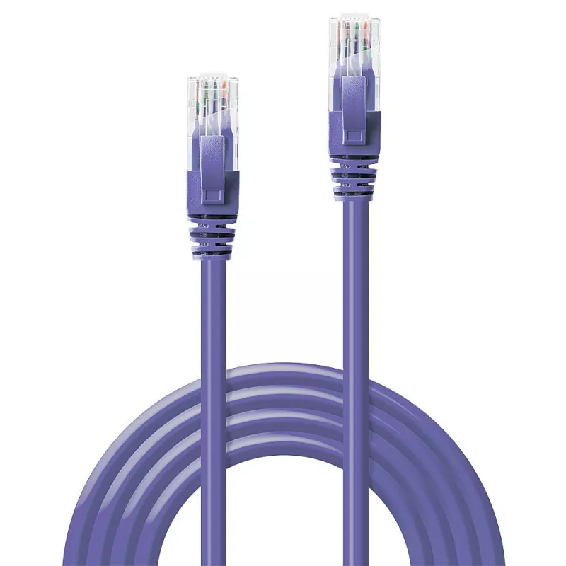 Kabel sieciowy Lindy 0,3 m RJ-45 Cat6 U/UTP Fioletowy