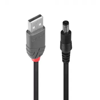 adapter kablowy USB A męski - DC 5.5/2.1 mm męski Lindy 70268