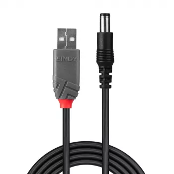 adapter kablowy USB A męski - DC 5.5/2.1 mm męski Lindy 70268