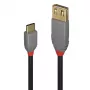 Lindy 0.15m USB 2.0 Type C to A Adapter kabel, Anthra Line, 0.15 m, USB A, USB C, USB 2.0, 0.48 Gbit/s, Czarny, szary