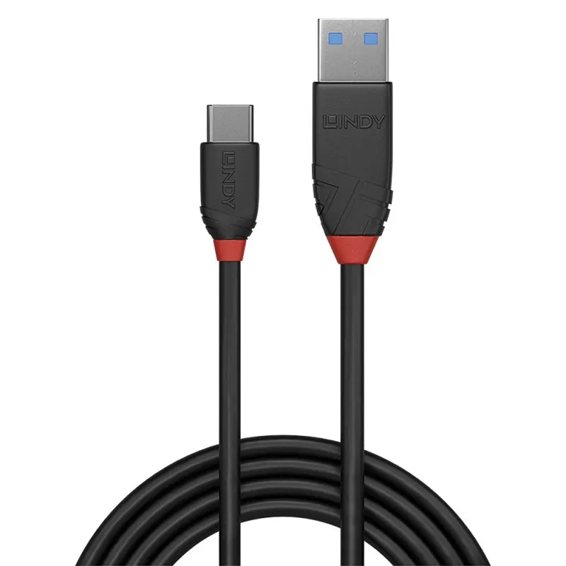 Kabel USB Lindy 36914 USB 3.2 Gen 1 (3.1 Gen 1) 0,15 m USB C USB A Czarny
