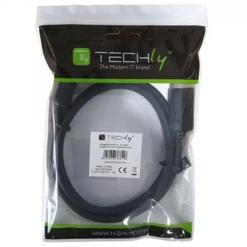 Techly ICOC-DSP-A21-010 kabel DisplayPort 1 m Czarny