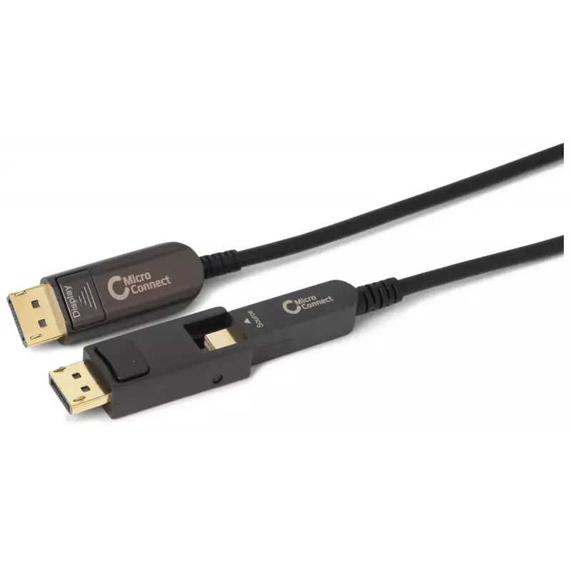 Kabel DisplayPort Microconnect DP-MMG-5000MBV1.4OP 50 m Czarny