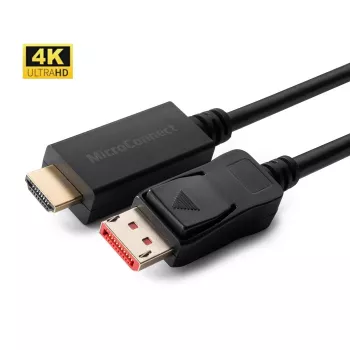 Microconnect MC-DP-HDMI-1004K adapter kablowya wideo 1 m DisplayPort Czarny