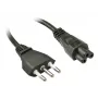 Lindy 2m, CEI23-16-VII - IEC 320 C5, czarna wtyczka C5