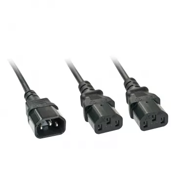 Lindy 2m kabel rozdzielacz IEC IEC C14 na 2 x IEC C13