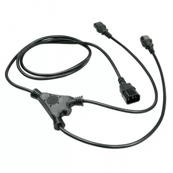 Lindy 2m kabel rozdzielacz IEC IEC C14 na 2 x IEC C13
