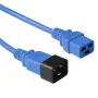 Microconnect PE2019B3 kabel zasilający niebieski 3 m wtyk C20 gniazdo C19