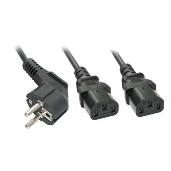Lindy 30048 kabel zasilający Czarny CEE7/14
