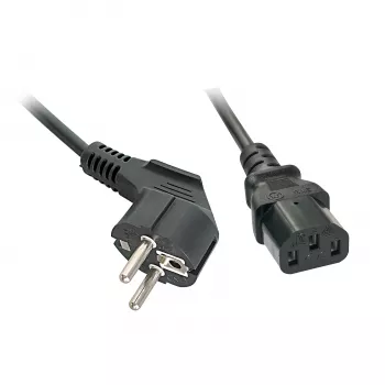 Kabel zasilający Lindy 30334 Czarny 0,7 m Wtyczka zasilająca typu A IEC C13