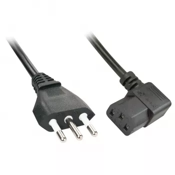 Lindy 30346 kabel zasilający Czarny 2 m C13 coupler