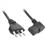 Lindy 30346 kabel zasilający Czarny 2 m C13 coupler