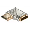 Lindy CROMO Męski HDMI na żeński HDMI adapter 90 stopni kąt prosty - prawy