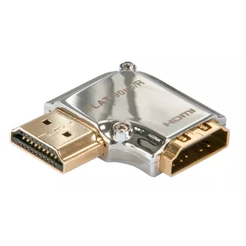 Lindy CROMO Męski HDMI na żeński HDMI adapter 90 stopni kąt prosty - prawy