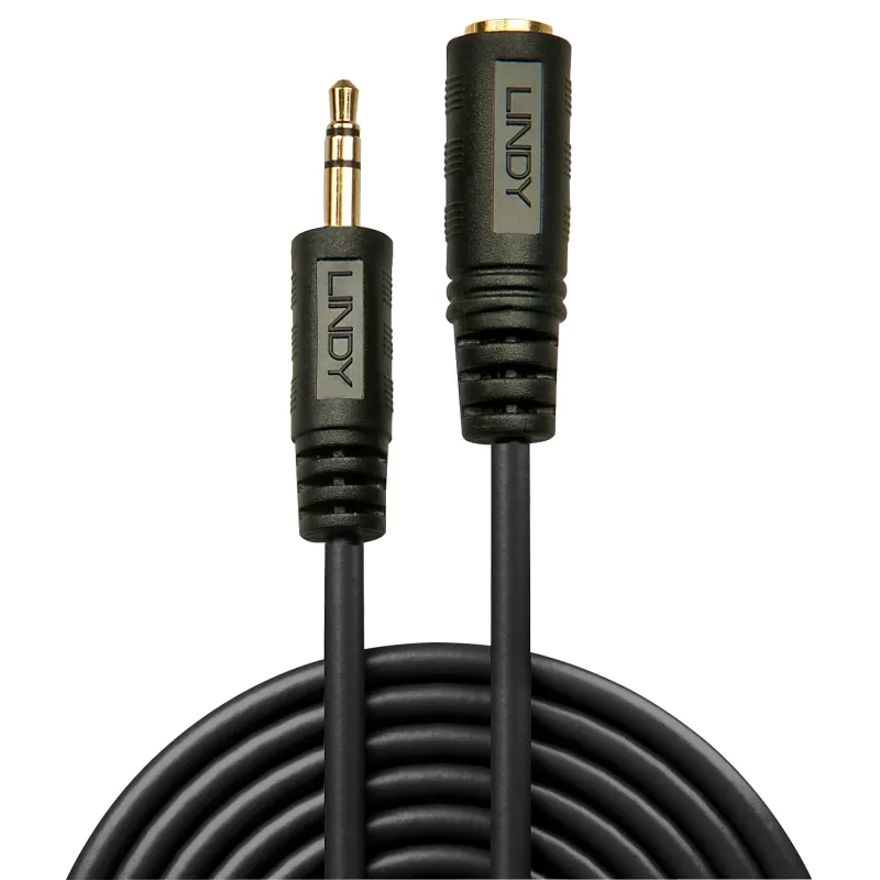Lindy 10m Premium Audio 3.5mm Jack Extension kabel