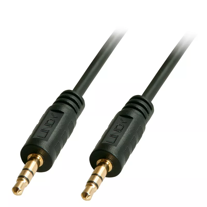 Lindy 0.25m Premium Audio 3.5mm Jack kabel