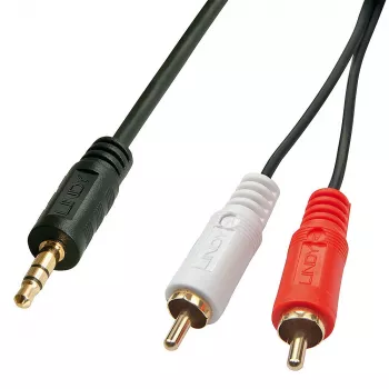 Lindy 2m Premium Phono To 3.5mm kabel