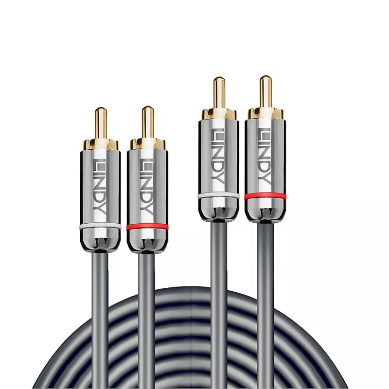 Lindy 3m Dual Phono Audio kabel, Cromo Line