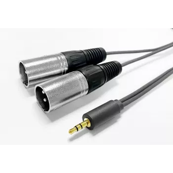 Kabel audio VivoLink PROMJXLRS02 — 2 x XLR męski, profesjonalny przewód mikrofonowy/liniowy