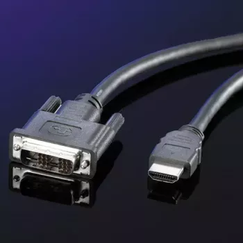 Kabel DVI ROLINE DVI (18+1) M - HDMI M 2 m