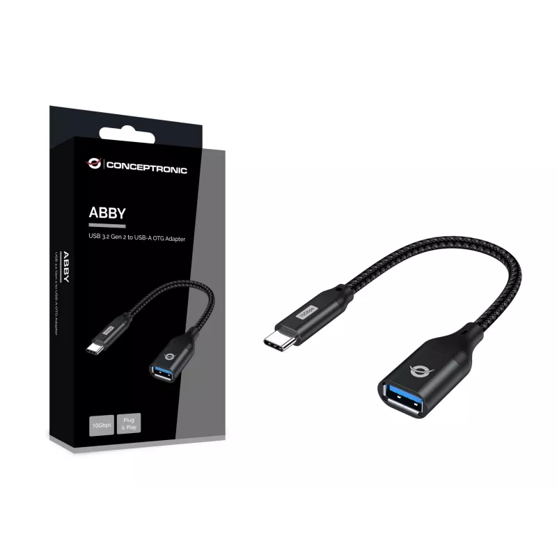 Conceptronic ABBY18B przejściówka USB 3.2 Gen 2 na USB-A OTG