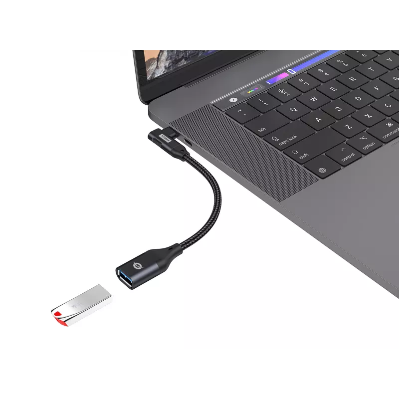 Conceptronic ABBY19B USB 3.2 Gen 2 adapter 90° kątowy do USB-A OTG