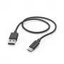 Kabel do ładowania Hama, USB-A - USB-C, 1 m, 480 Mbit/s, czarny
